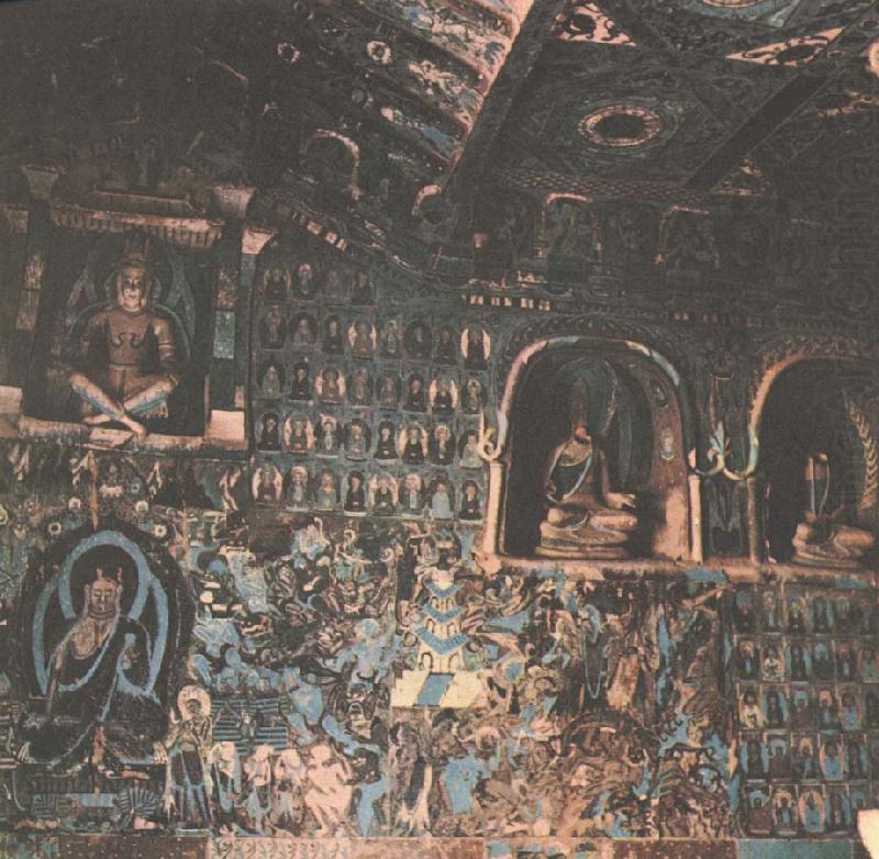 william r clark denna vangmalning fran 400 talet hittade stein de tusen buddhornas grotta china oil painting image